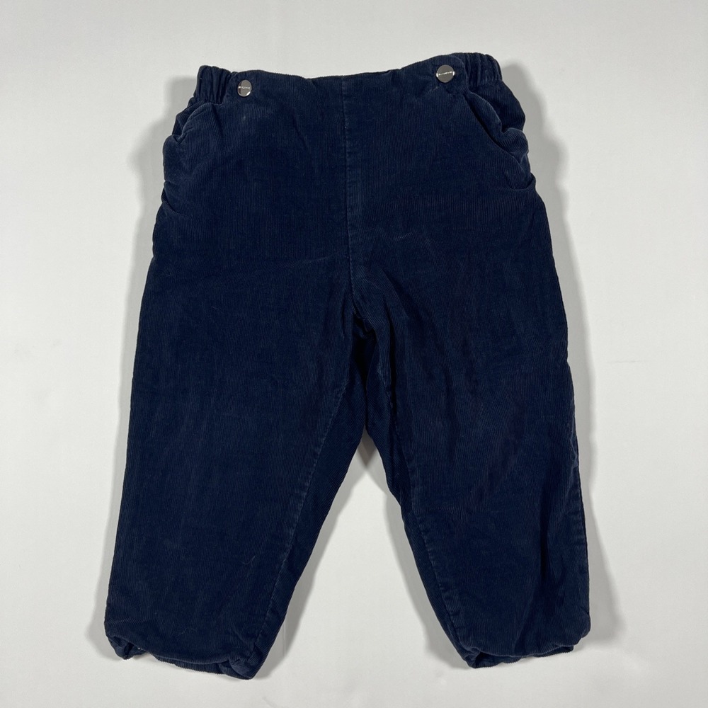 Jacadi Paris Navy Blue Corduroy Pull-On Pants - 18 Months